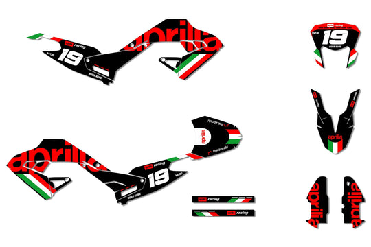 APRILIA ITALY GRAPHICS KIT - Madestickers