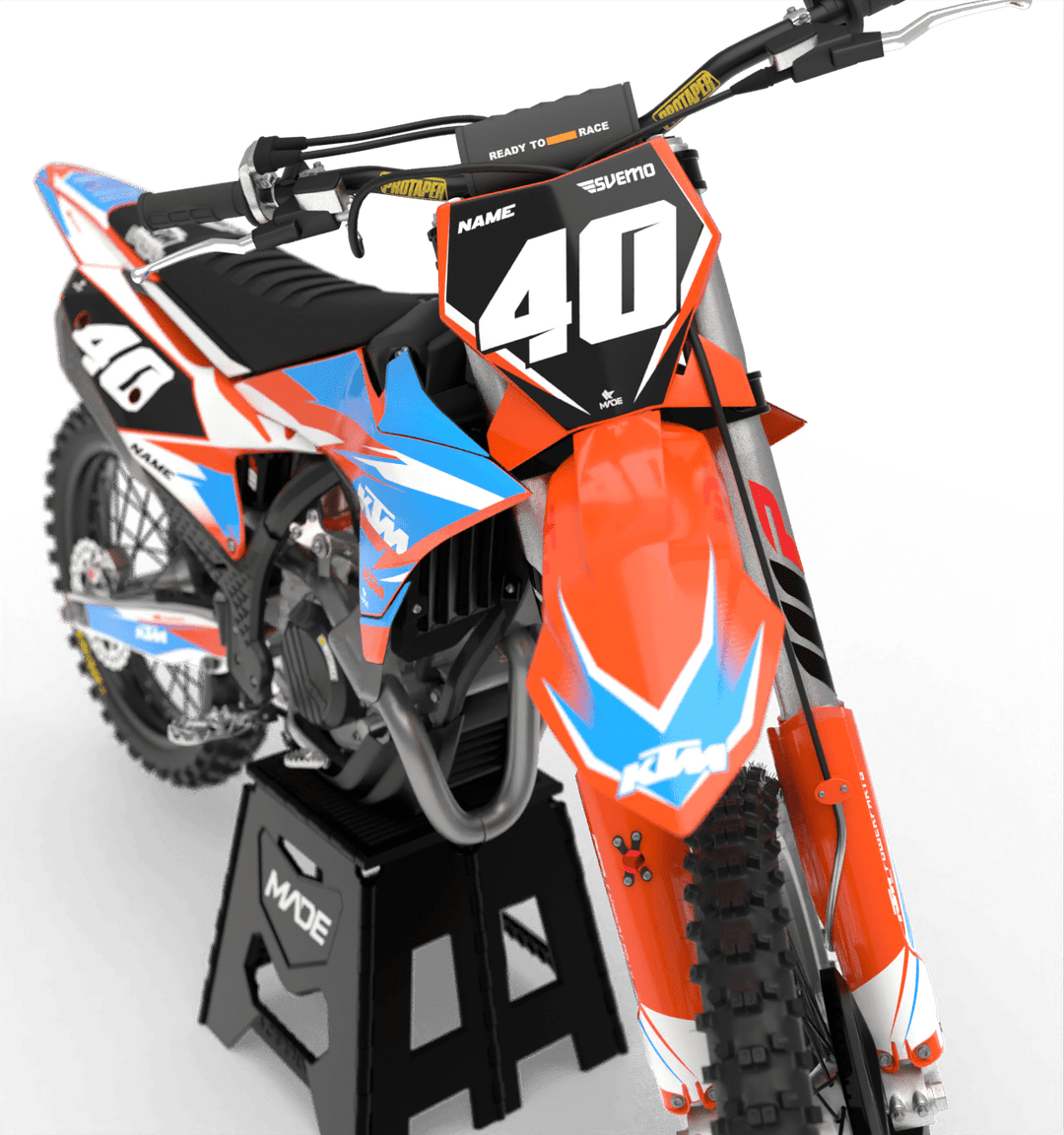 KTM POWER GRAPHICS KIT - Madestickers Blue#color_blue