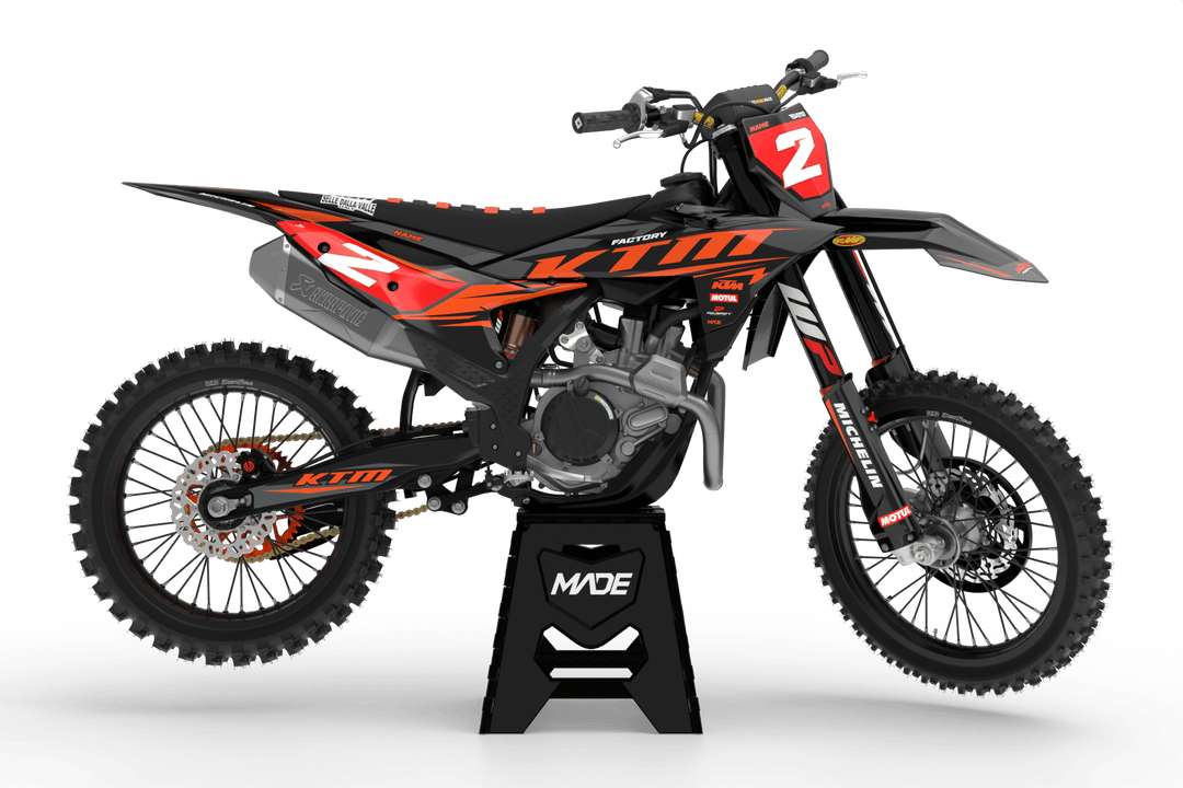 KTM DESTROYER GRAPHICS KIT - Madestickers Orange#color_orange