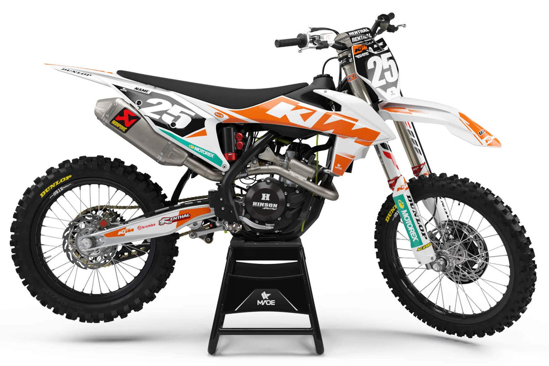 KTM FIFTY GRAPHICS KIT - Madestickers White#color_white