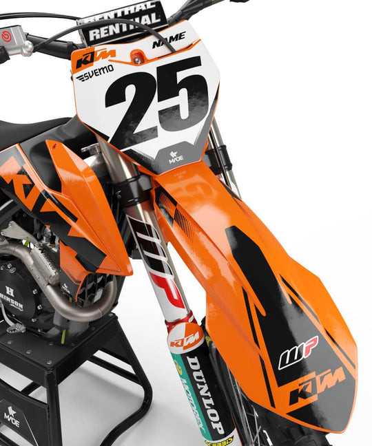 KTM FIFTY GRAPHICS KIT - Madestickers Orange#color_orange