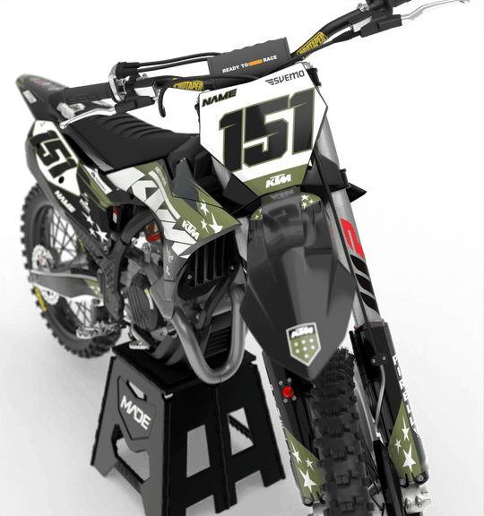 KTM PATRIOT GRAPHICS KIT - Madestickers Black#color_black