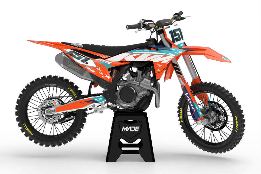 KTM PATRIOT GRAPHICS KIT - Madestickers Orange#color_orange