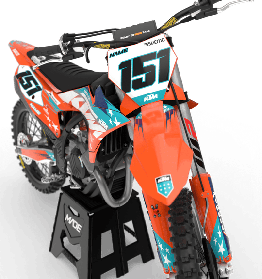 KTM PATRIOT GRAPHICS KIT - Madestickers Orange#color_orange