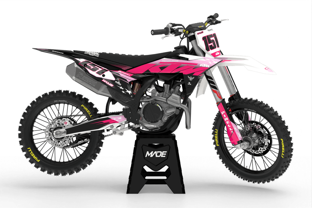 KTM PATRIOT GRAPHICS KIT - Madestickers Pink#color_pink