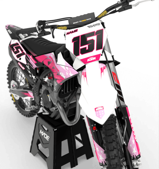 KTM PATRIOT GRAPHICS KIT - Madestickers Pink#color_pink