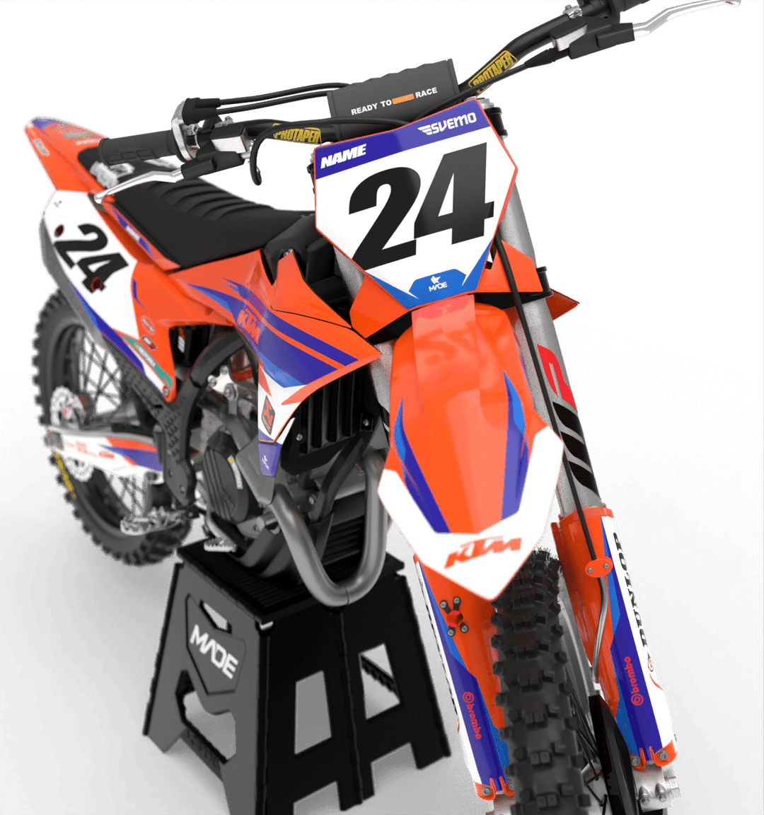 KTM PRO GRAPHICS KIT - Madestickers Orange#color_orange