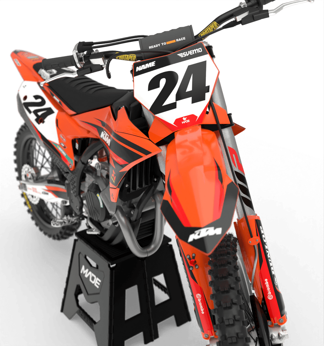 KTM PRO GRAPHICS KIT - Madestickers Red#color_red