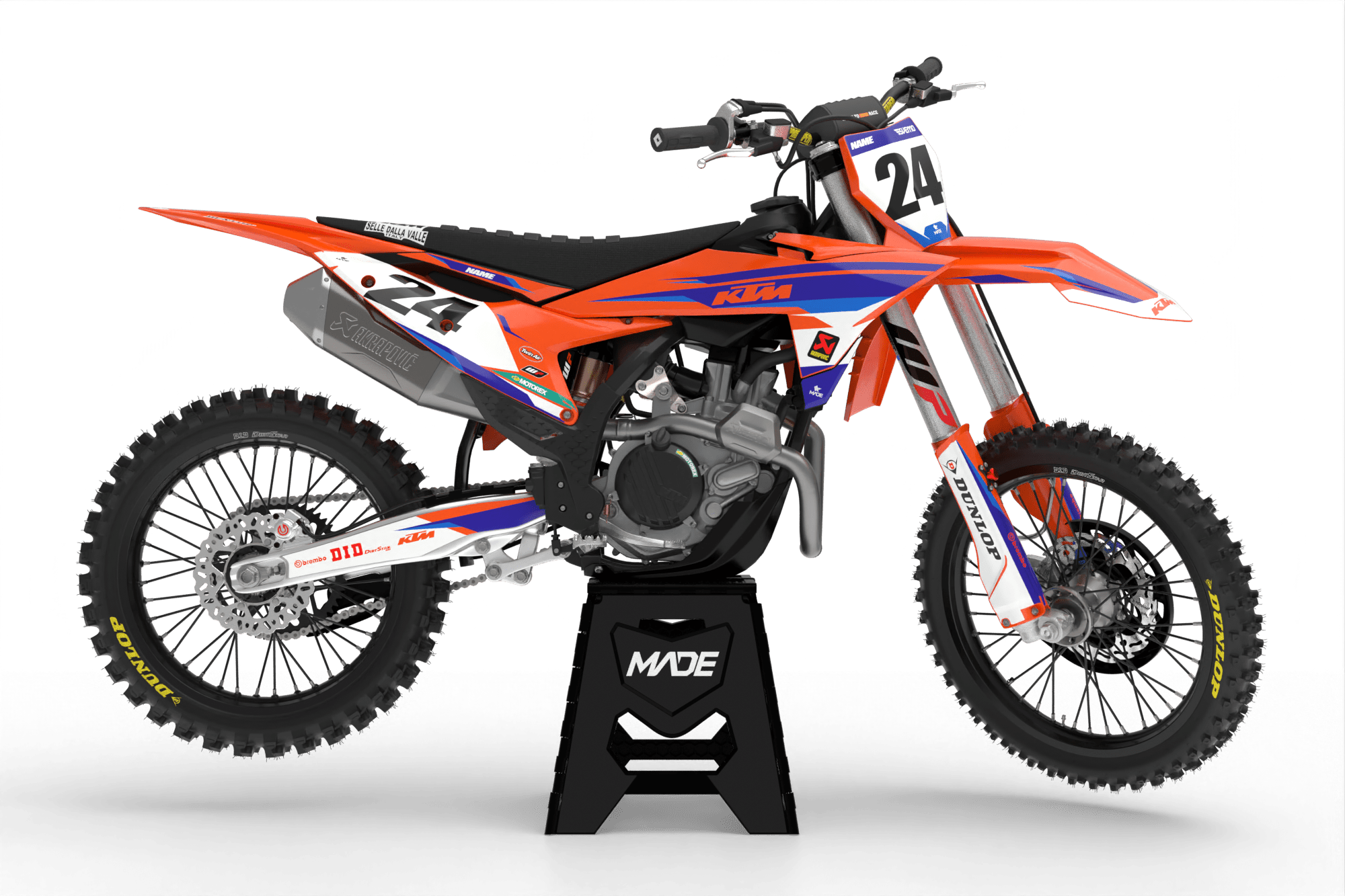 KTM PRO GRAPHICS KIT - Madestickers Orange#color_orange