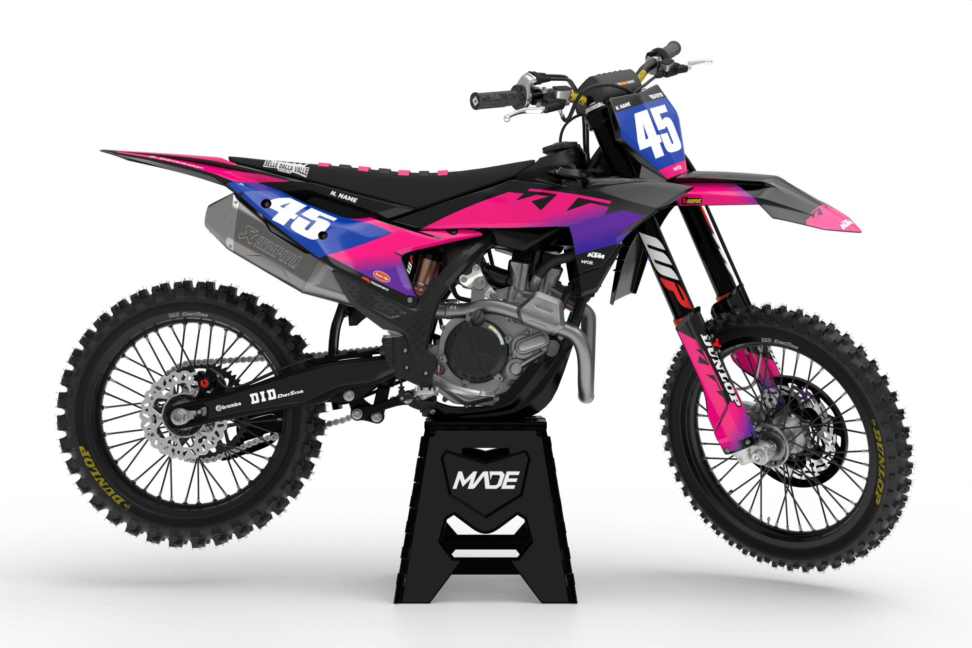 KTM LIGHT GRAPHICS KIT - Madestickers Pink#color_pink