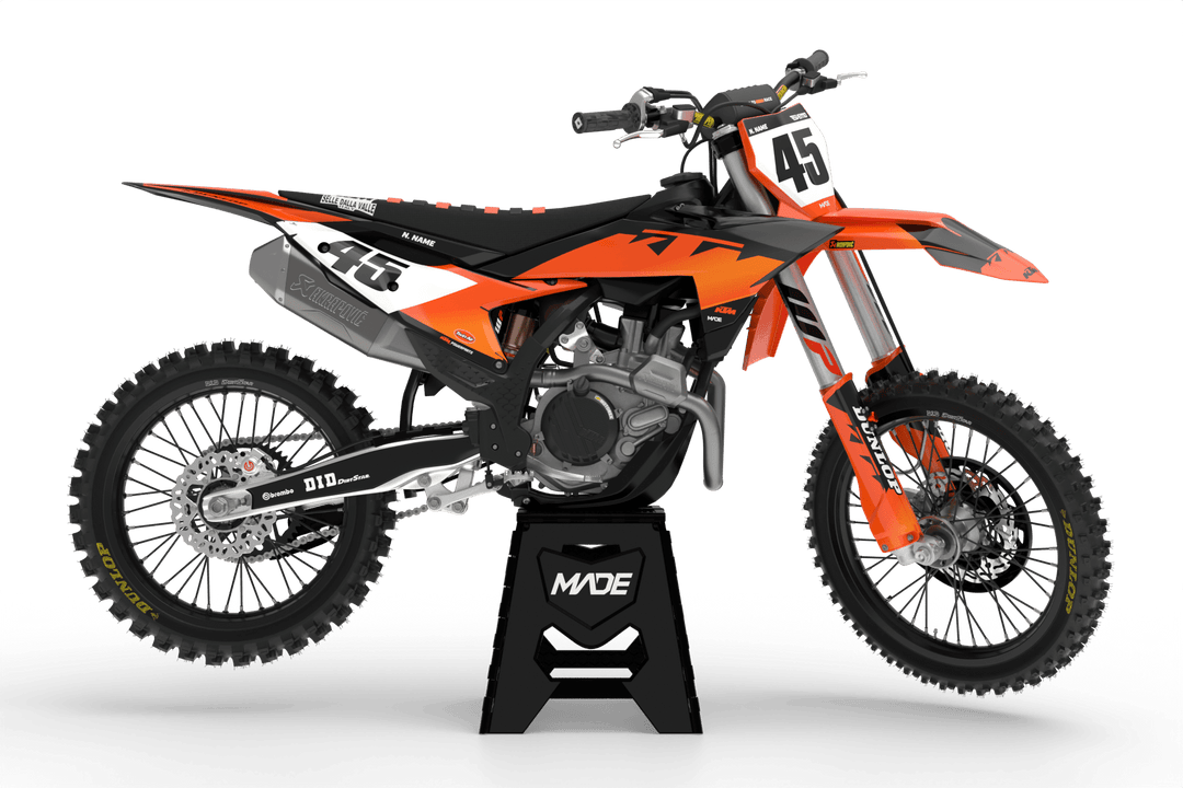 KTM LIGHT GRAPHICS KIT - Madestickers Orange#color_orange