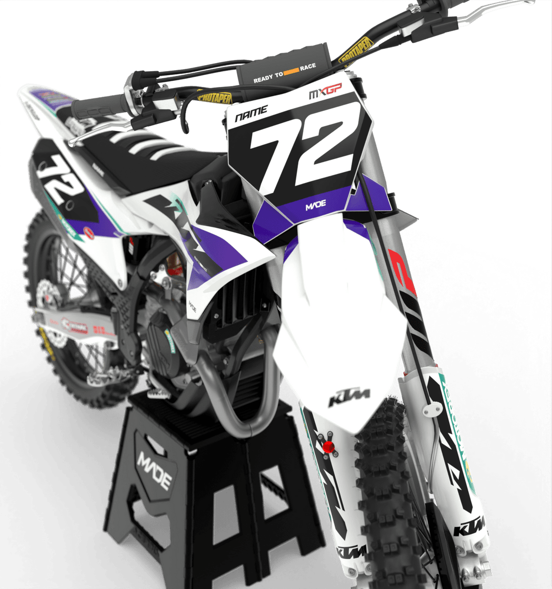 KTM-graphic kit - Madestickers 
WhitePurple#color_whitepurple