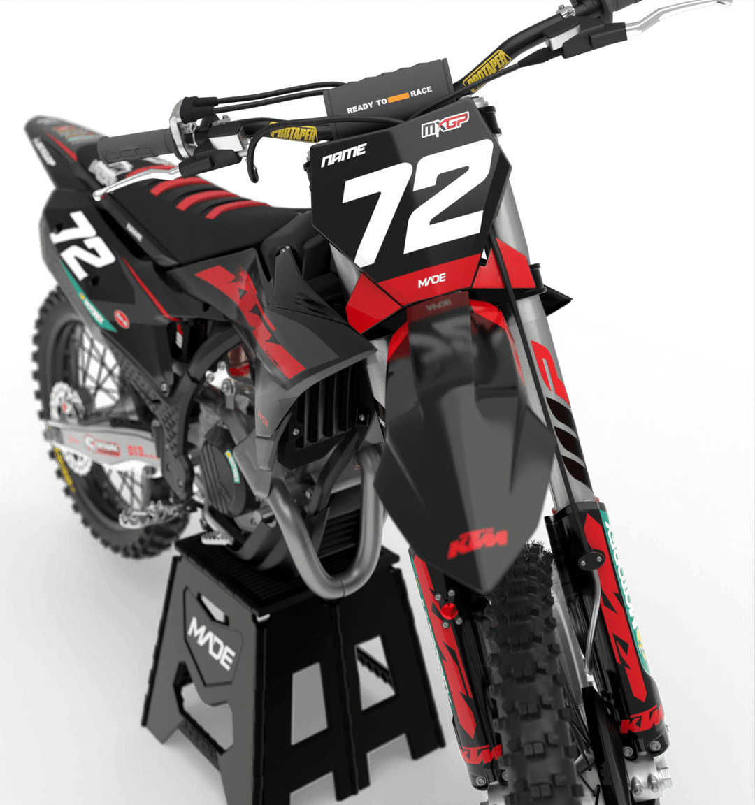 KTM-graphic kit - Madestickers 
BlackRed#color_blackred