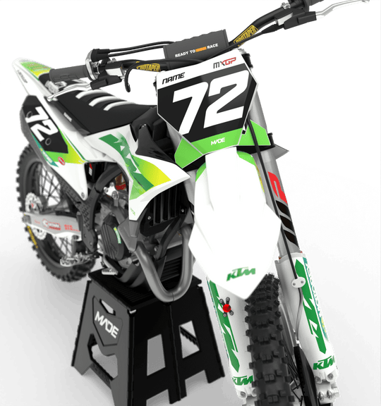 KTM-graphic kit - Madestickers 
WhiteGreen#color_whitegreen