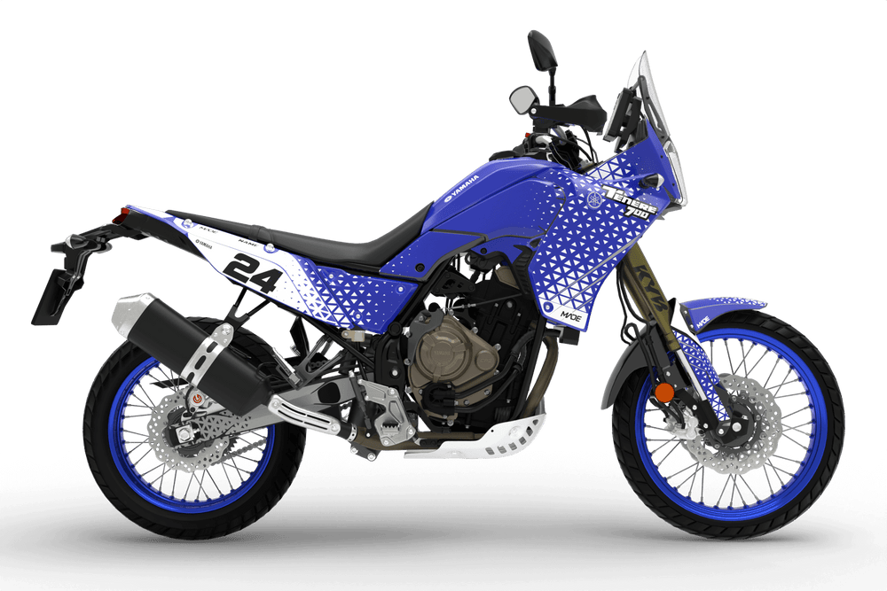 YAMAHA ADVENTURE TENERE TRIP GRAPHICS KIT - Madestickers Blue#color_blue