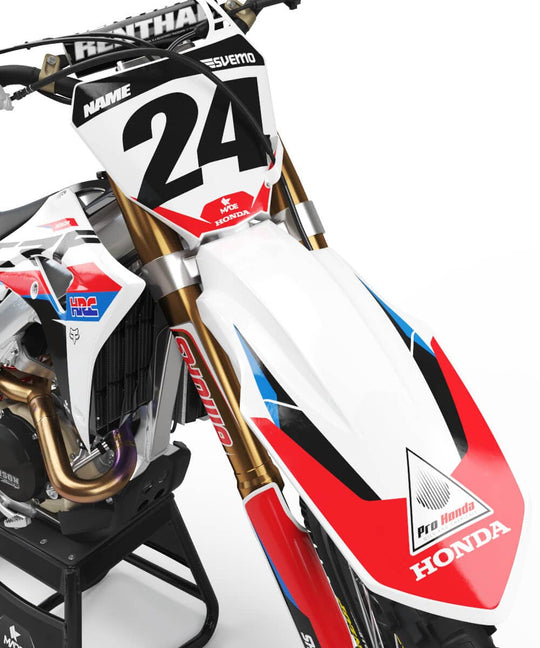 HONDA PRO GRAPHICS KIT - Madestickers Wite#color_white