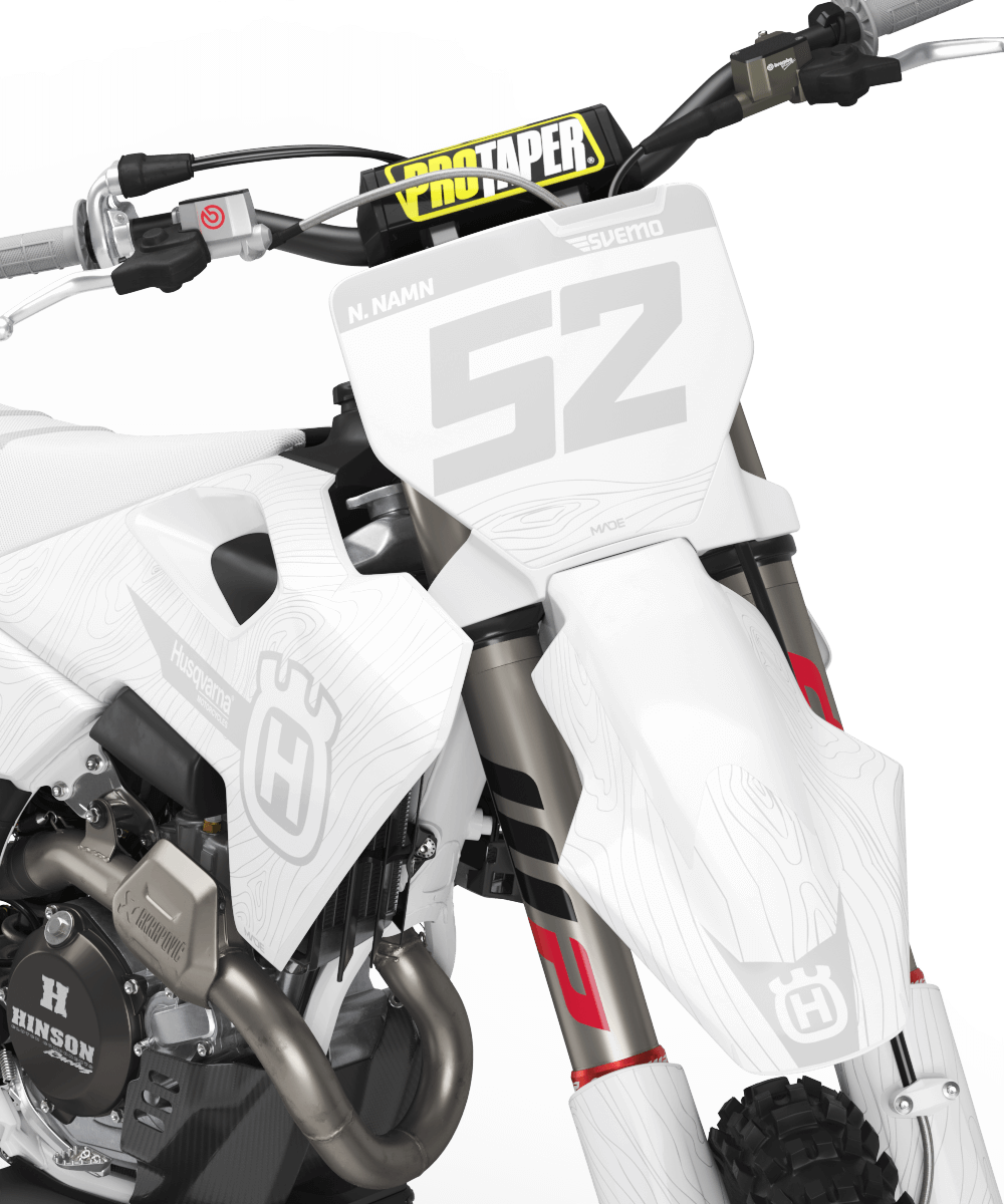 HUSQVARNA NORDIC GRAPHICS KIT - Madestickers White#color_white