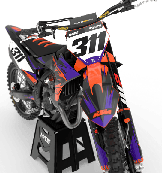 KTM DUKE GRAPHICS KIT - Madestickers Purple#color_purple