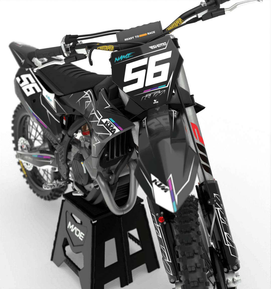 KTM-graphic kit - Madestickers Black#color_black