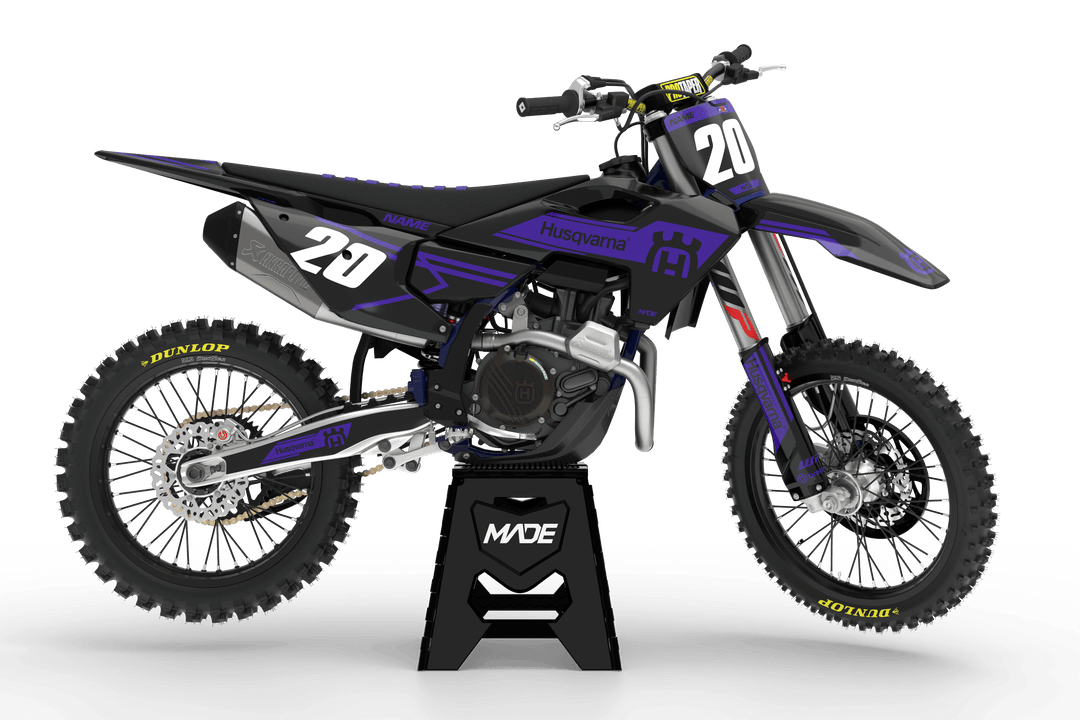 HUSQVARNA SWISS GRAPHICS KIT - Madestickers Purple#color_purple