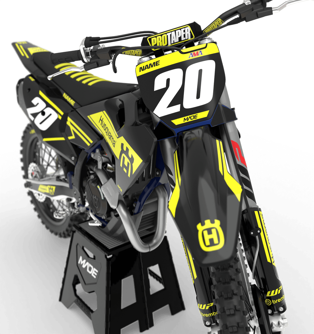 HUSQVARNA SWISS GRAPHICS KIT - Madestickers Yellow#color_yellow