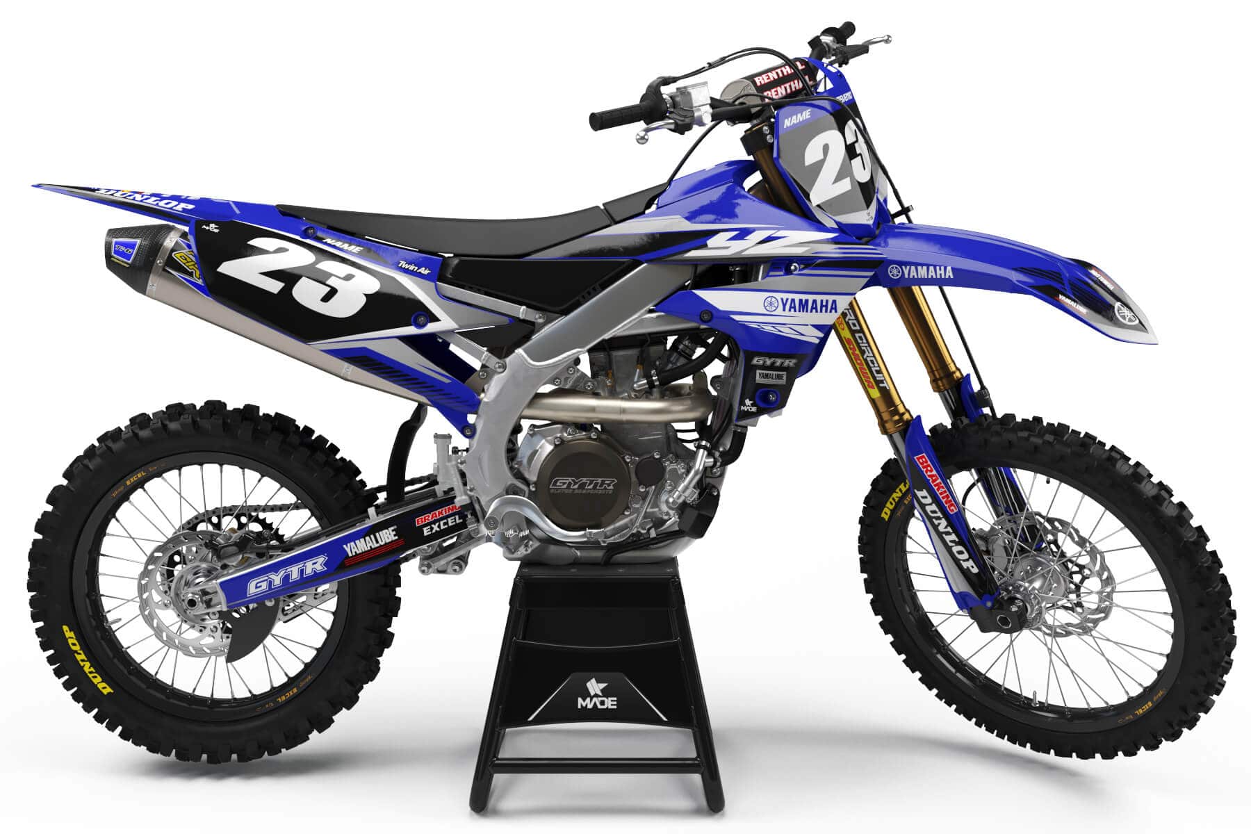 YAMAHA STRONG GRAPHICS KIT - Madestickers Blue#color_blue